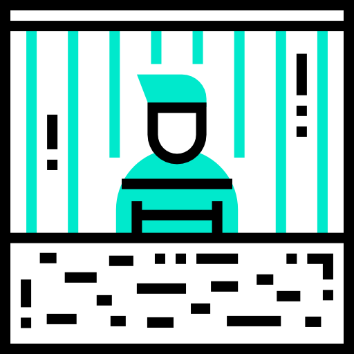 więzień Detailed Straight One Color ikona