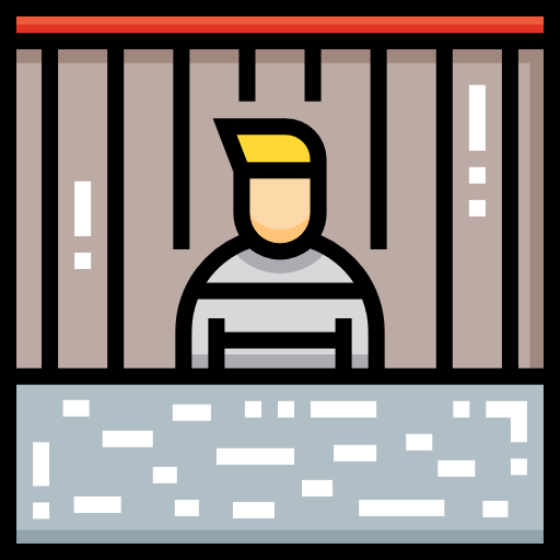 więzień Detailed Straight Lineal color ikona