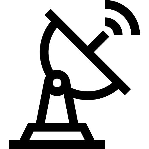 satellitenschüssel Basic Straight Lineal icon