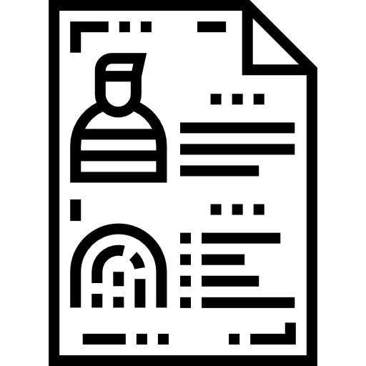 vorstrafenregister Detailed Straight Lineal icon