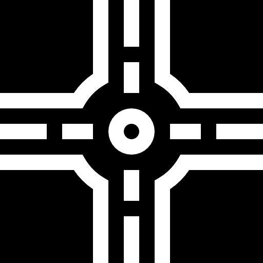 십자로 Basic Straight Filled icon
