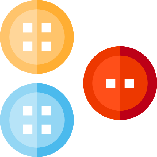 botones Basic Straight Flat icono