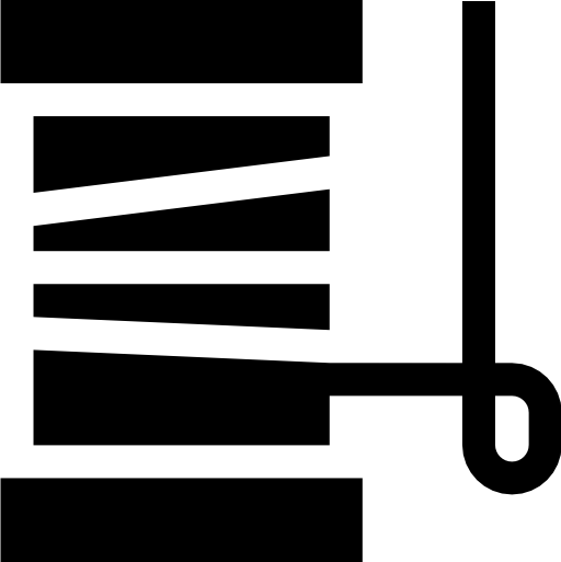 hilo Basic Straight Filled icono