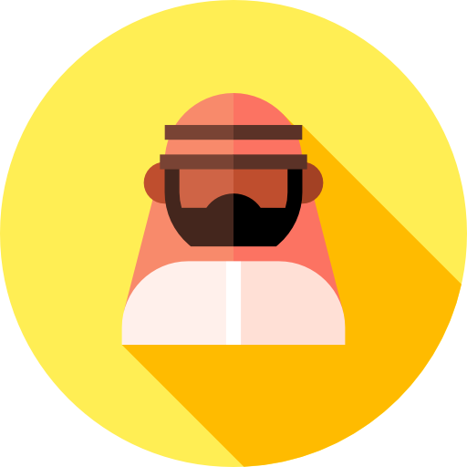 Arab Flat Circular Flat icon