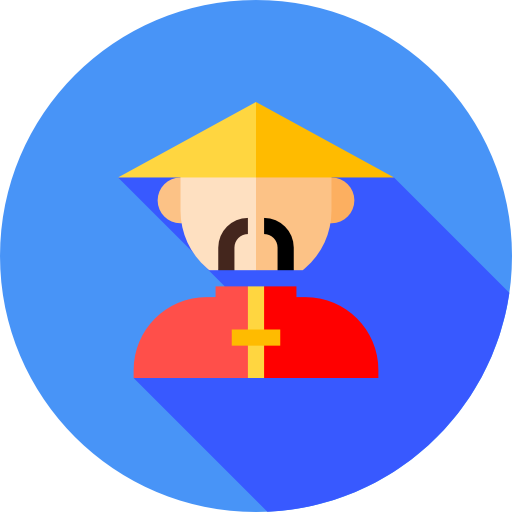 中国語 Flat Circular Flat icon