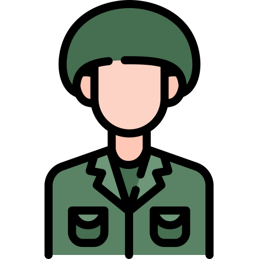 Soldier Generic color outline icon