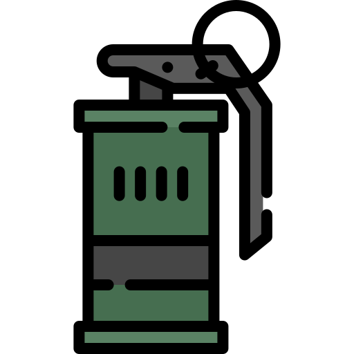 Дымовая бомба Generic color outline иконка