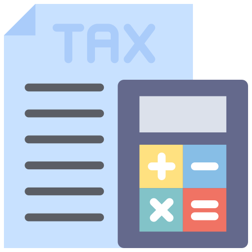 Tax calculate Generic color fill icon