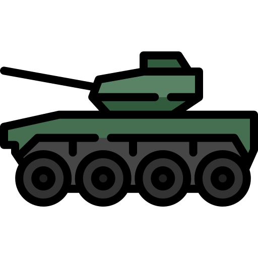 Боевой танк Generic color outline иконка
