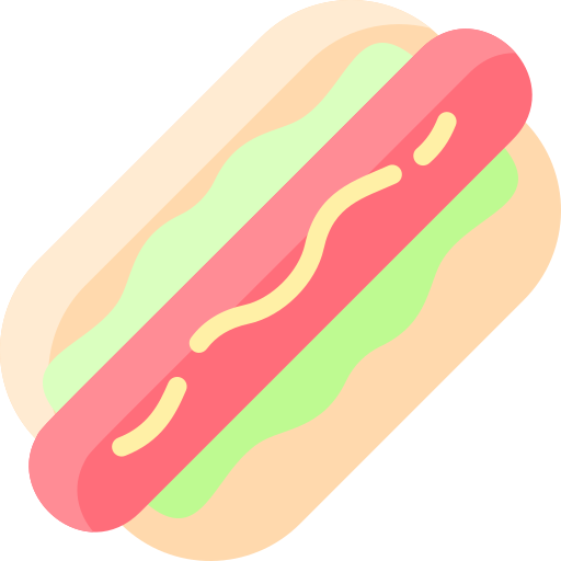 hot-dog Vitaliy Gorbachev Flat Icône