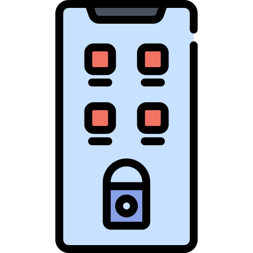 모바일 애플리케이션 Generic color outline icon