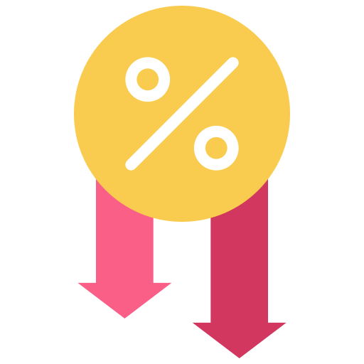 Interest rate Generic color fill icon