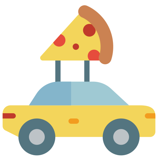 Pizza deliver Basic Miscellany Flat icon