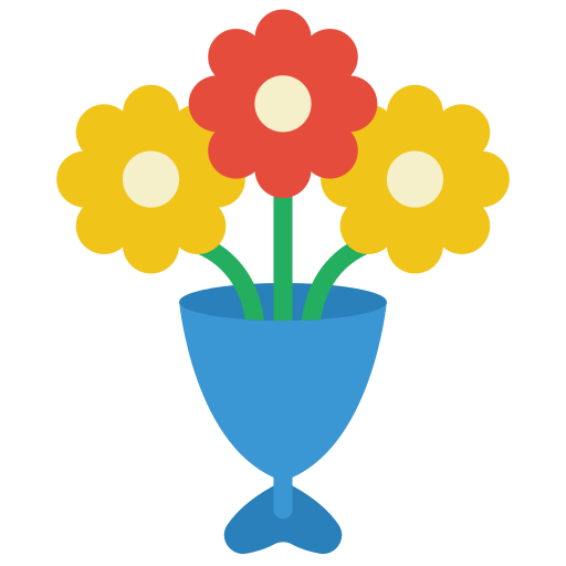 kwiaty Basic Miscellany Flat ikona