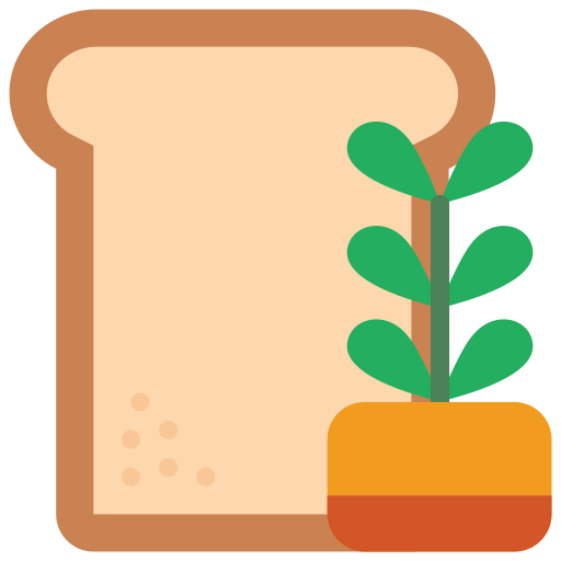 Bread Basic Miscellany Flat icon