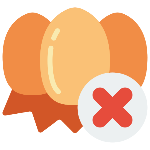 No eggs Basic Miscellany Flat icon