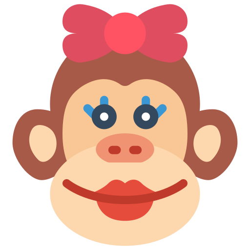 małpa Basic Miscellany Flat ikona