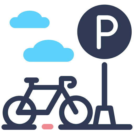 estacionamiento de bicicletas Generic color lineal-color icono