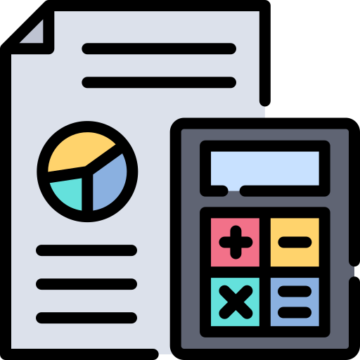 Финансовый отчет Generic color outline иконка