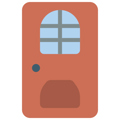 puerta principal Basic Miscellany Flat icono