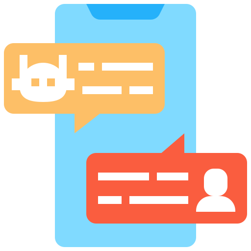burbuja de chat Linector Flat icono