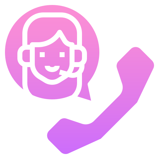 pracownik biura telefonicznej obsługi klienta Linector Gradient ikona