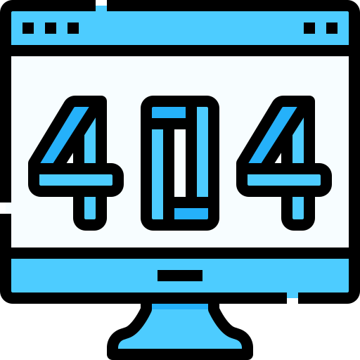 błąd 404 Linector Lineal Color ikona