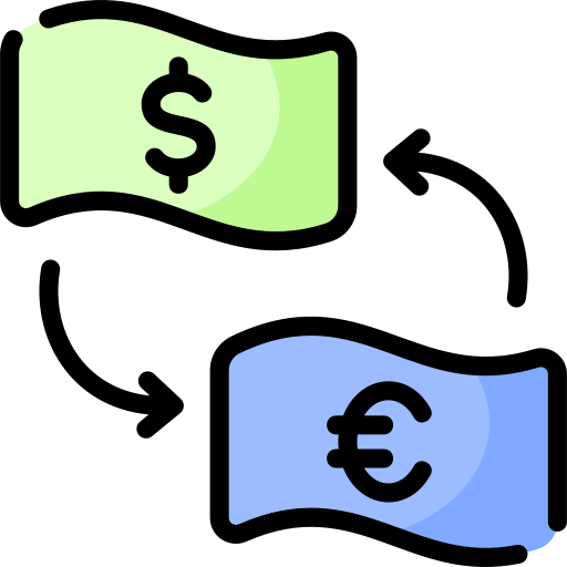 cambio valuta Vitaliy Gorbachev Lineal Color icona