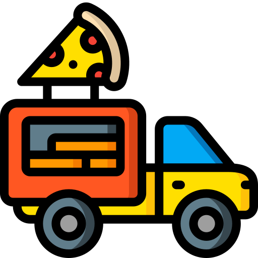 Доставка пиццы Basic Miscellany Lineal Color иконка