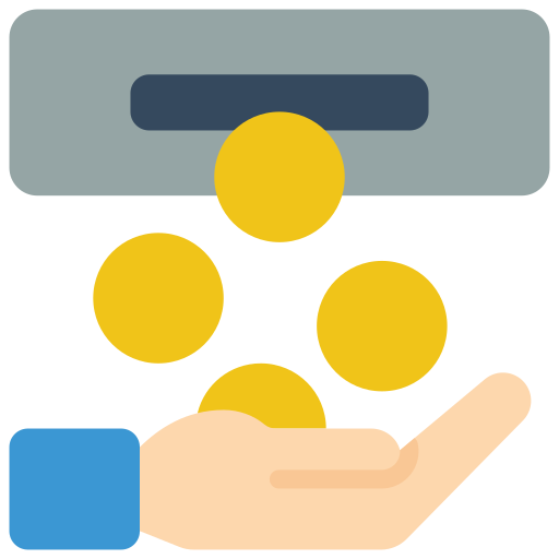 Cash machine Basic Miscellany Flat icon