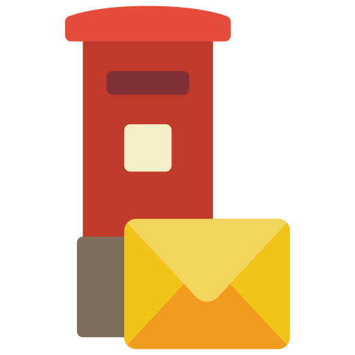 brievenbus Basic Miscellany Flat icoon