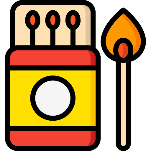Matches Basic Miscellany Lineal Color icon
