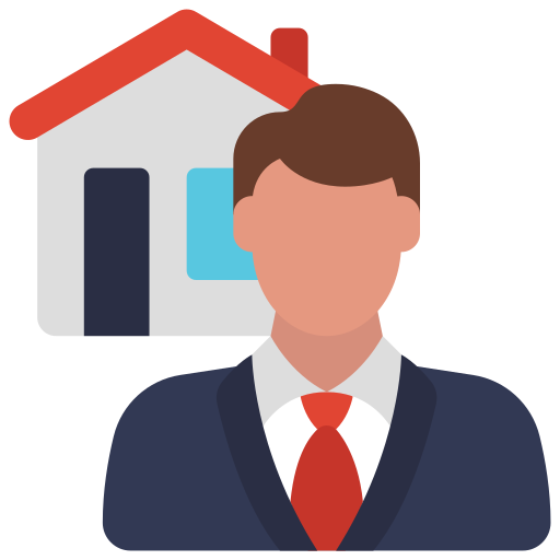 Real estate agent Juicy Fish Flat icon