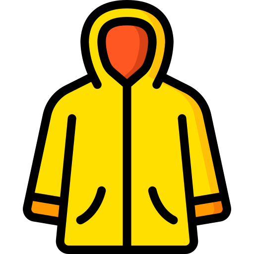 Raincoat Basic Miscellany Lineal Color icon