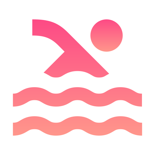 piscina Generic gradient outline icono