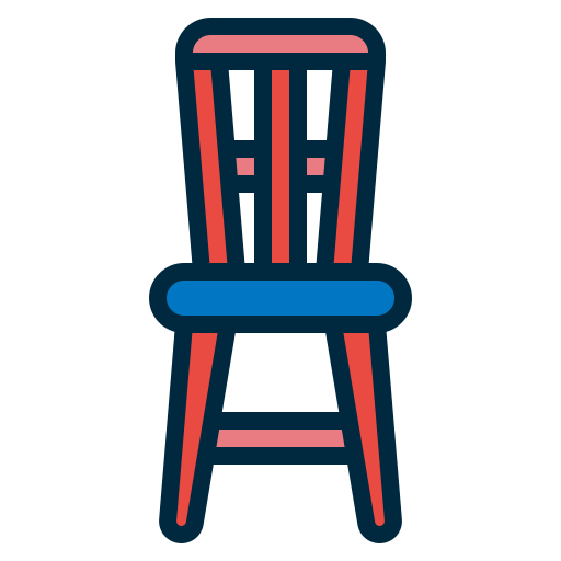 cadeira Generic color outline Ícone