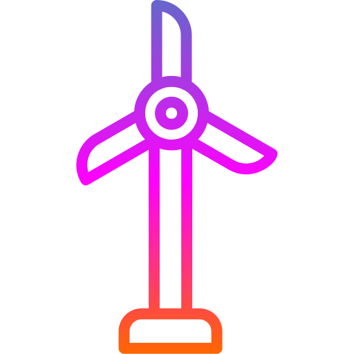 windturbine Generic gradient outline icoon