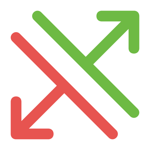 flechas diagonales Generic color outline icono