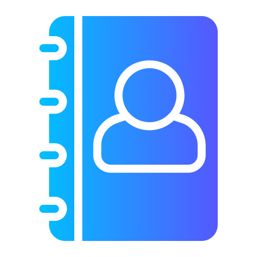 kontaktbuch Generic gradient fill icon