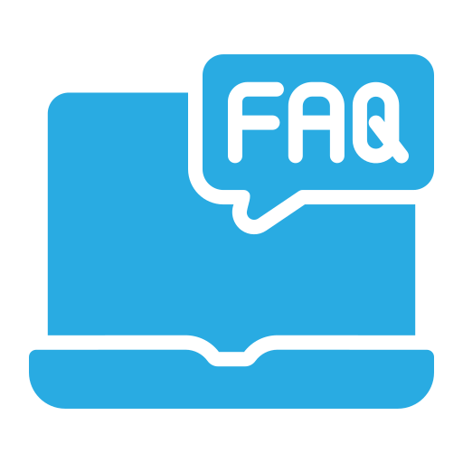 Frequently asked questions Generic color fill icon