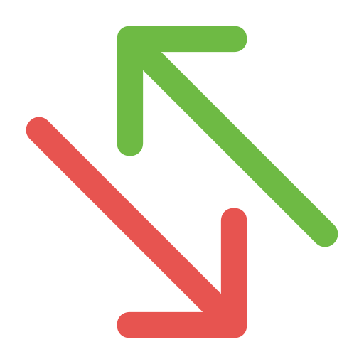 flechas diagonales Generic color outline icono