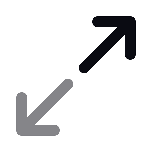 frecce diagonali Generic color outline icona