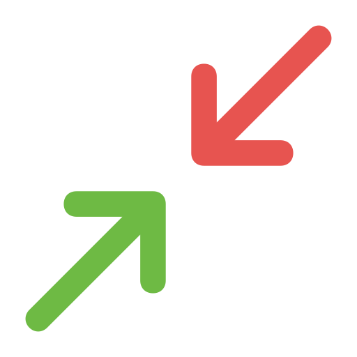 대각선 화살표 Generic color outline icon