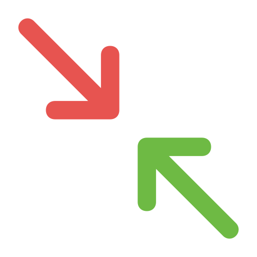 Diagonal arrows Generic color outline icon
