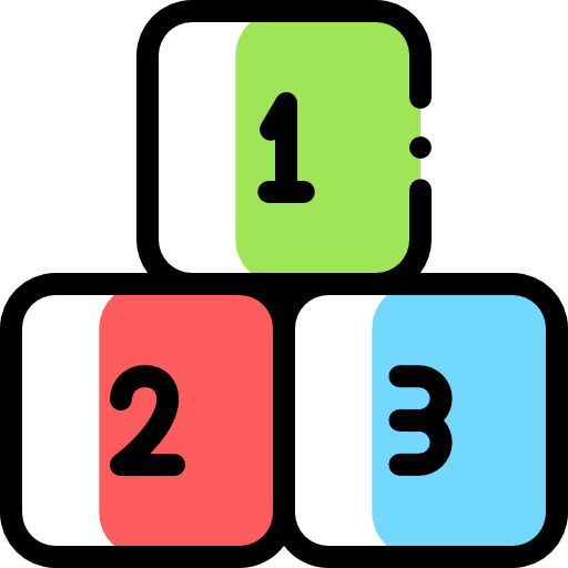 キューブ Detailed Rounded Color Omission icon