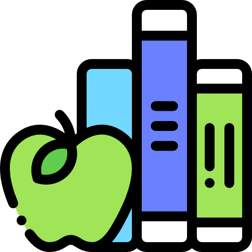 Books Detailed Rounded Color Omission icon