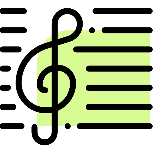 Music Detailed Rounded Color Omission icon