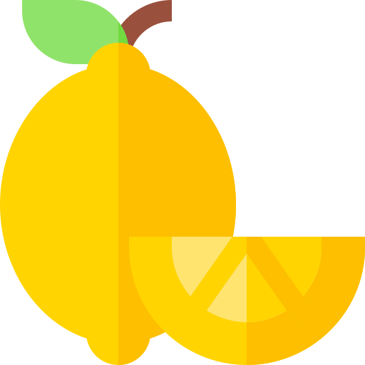 citroenen Basic Straight Flat icoon