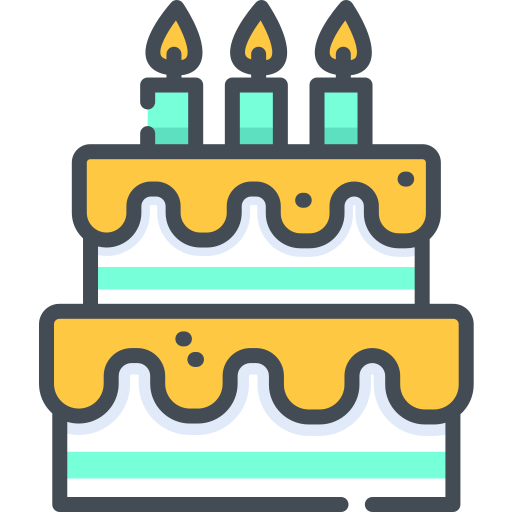 gâteau d'anniversaire Special Bicolor Icône
