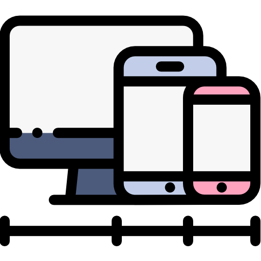 Screens Detailed Rounded Lineal color icon